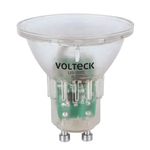 Volteck Lámpara trans. de LED 3 W MR16 base GU10 luz cálida, blíster