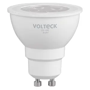 Volteck Lámpara de LED 4 W tipo MR 16 base GU10 luz de día, blíster