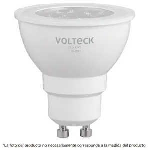 Volteck Lámpara de LED 4 W tipo MR 16 base GU10 luz cálida, blíster