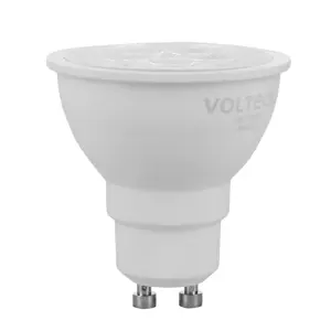 Volteck Lámpara de LED 6 W tipo MR 16 base GU10 luz cálida, blíster