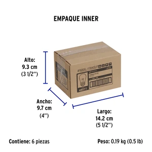 Lámpara LED S14 sin filamento 1 W luz cálida, caja, Volteck