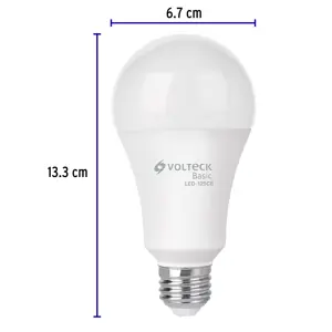 Volteck Lámpara LED A22 16 W (equiv. 100 W), luz cálida, caja, Basic