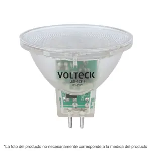 Volteck Lámpara trans. de LED 3W MR16 base GU5.3 luz cálida, blíster