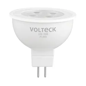 Volteck Lámpara de LED 4 W tipo MR 16 base GU5.3 luz de día, blíster