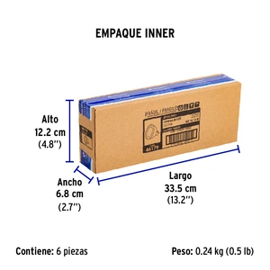 Volteck Lámpara de LED 6 W tipo MR 16 base GU5.3 luz cálida, blíster