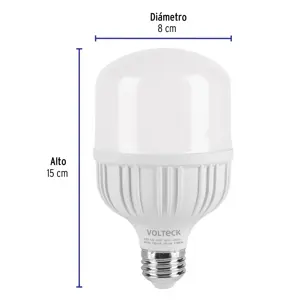 Volteck Lámpara LED alta potencia 20 W (equiv. 170 W), luz de día