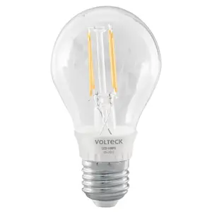 Volteck Lámpara LED tipo A19 6 W con filamento luz cálida, blíster