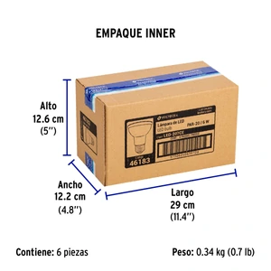Lámpara de LED 6 W tipo PAR 20 luz cálida, blíster, Volteck