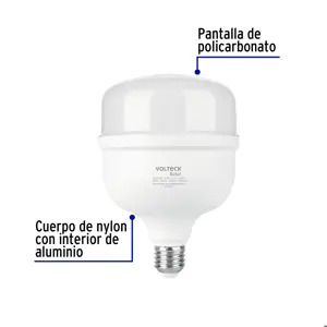 Volteck Lámpara LED alta potencia 35W (equiv. 300W) luz de día Basic