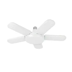 Volteck Lámpara de LED 50 W, tipo ventilador con 5 aspas ajustables