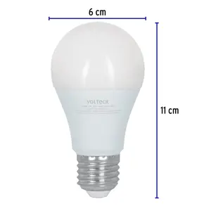 Volteck Lámpara LED tipo bulbo con 3 niveles de iluminación, blíster