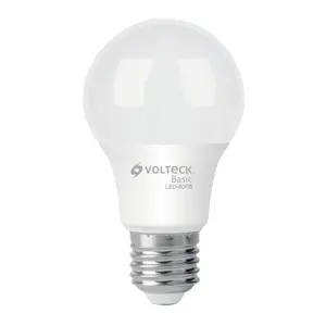 Volteck Lámpara LED A19 8 W (equiv. 60 W), luz de día, caja, Basic