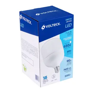 Volteck Lámpara LED alta potencia 60 W (equiv. 650 W), luz de día
