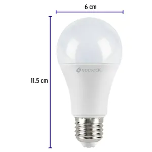 Volteck Pack de 4 lámparas LED A19 12 W (equiv. 75 W), luz de día