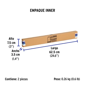 Tubo de LED T8 9 W base G13 pantalla policarbonato, Volteck