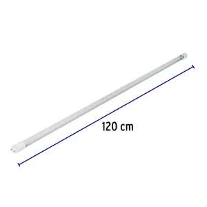 Volteck Tubo de LED T8 18 W base G13 pantalla de vidrio, Basic