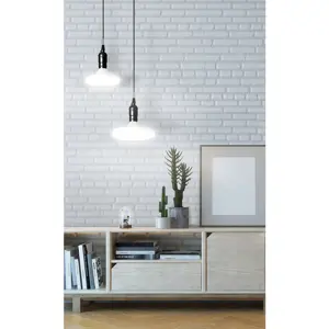 Volteck Lámpara LED tipo OVNI 18 W (equiv. 125 W), luz cálida, caja