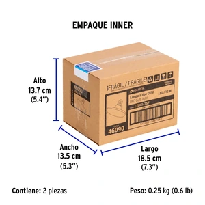 Volteck Lámpara LED tipo OVNI 12 W (equiv. 75 W), luz de día, caja