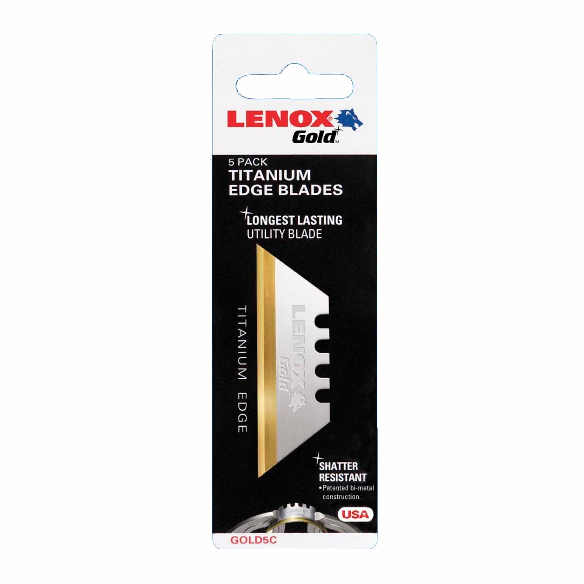 LENOX-A20350 / A20350 Cuchilla utilitaria Gold GOLD5C 5 Piezas