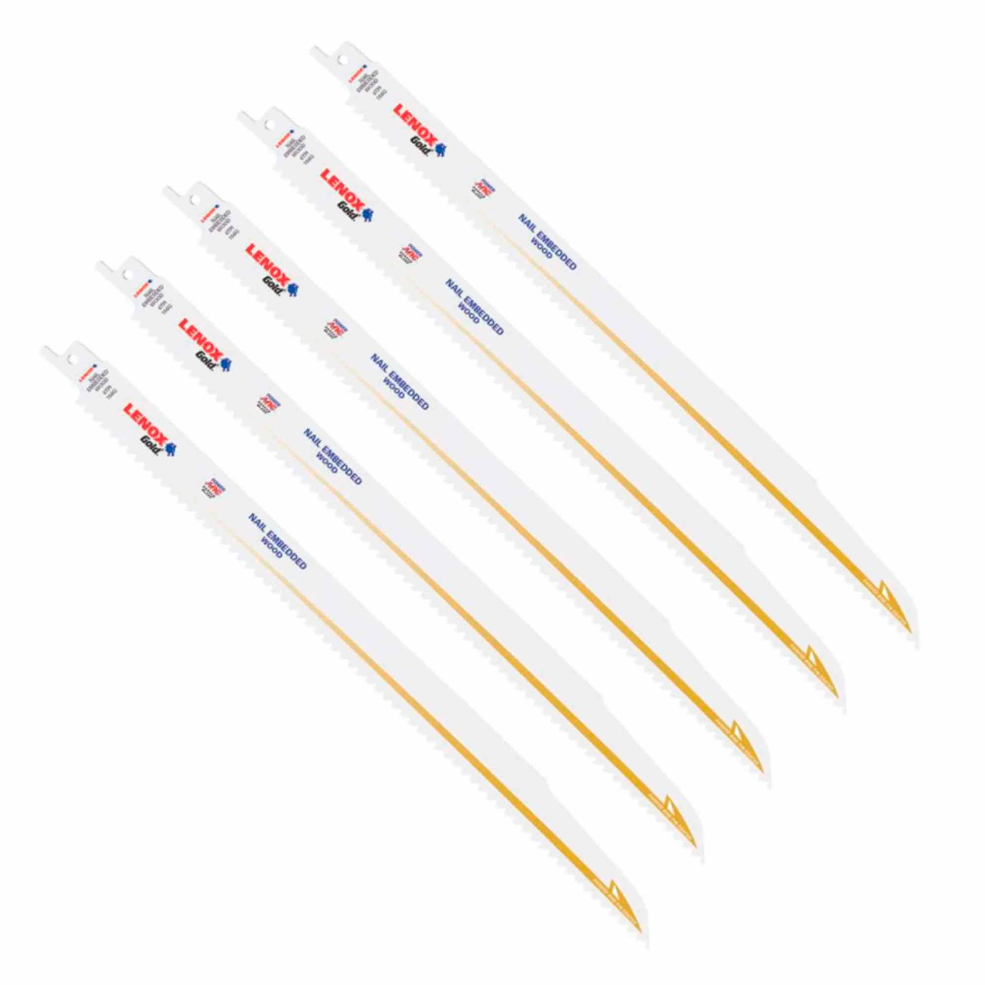 LENOX-A21061 / A21061 Sierra Sable Bimetálica Gold 12 Pulgadas 156G 5 piezas