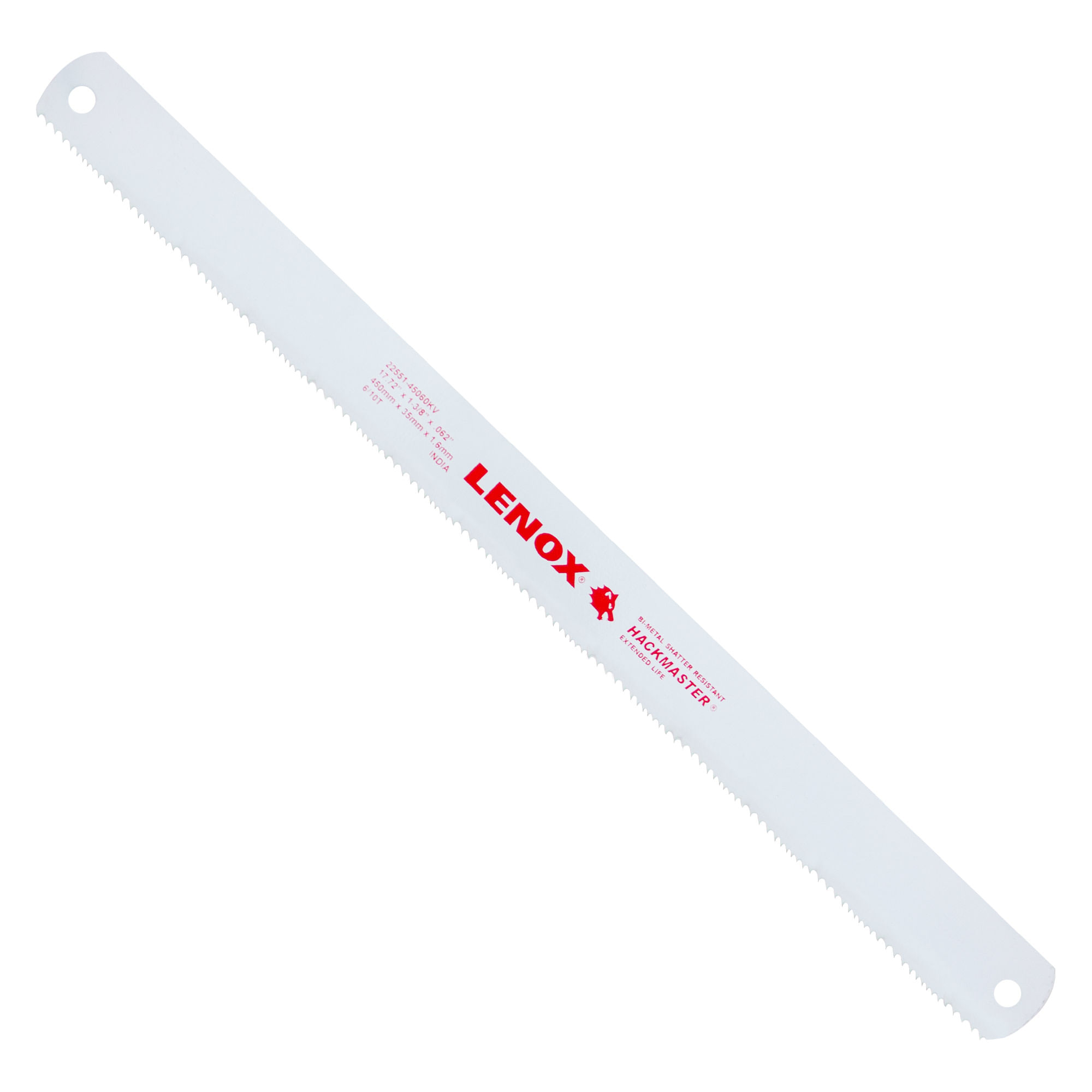 Segueta Mecánica Hackmaster Bimetálica de 17.72" para Cortes Rectos y Acabado Uniforme Segueta Mecánica Hackmaster Bimetálica de 17.72"