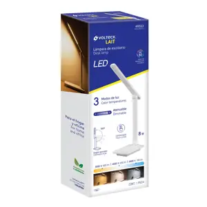Volteck Lámpara de LED 8W 5 niveles de iluminación para escritorio