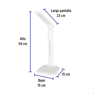 Volteck Lámpara de LED 8W 5 niveles de iluminación para escritorio