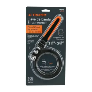 Truper Llave de banda metálica 3-1/4