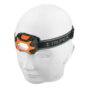 11751 / LI-CA-150 Linterna de minero 1 LED 150 lm de 3 pilas AAA, Truper