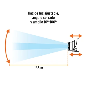 Linterna de minero LED 300 lm, recargable, TRUPER EXPERT