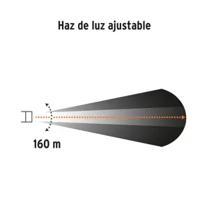 16716 / LI-CA-340R Linterna de minero 1 LED 340 lm recargable, Truper
