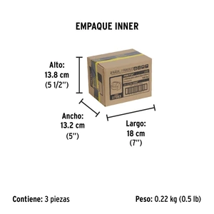 Linterna de minero LED 100 lm de 3 pilas AAA, PRETUL