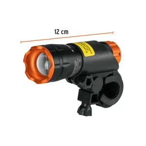 Truper Linterna delantera para bicicleta, 140 lm, recargable