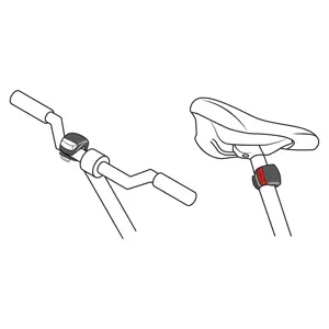 Juego de linterna trasera y delantera para bicicleta, PRETUL