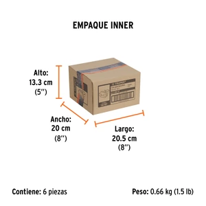 Truper Linterna trasera para bicicleta 9 LEDs con 2 pilas AAA