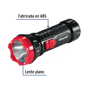 Linterna plástica de LED, 40 lm, recargable, ULTRACRAFT