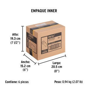 Linterna plástica de LED, 50 lm, recargable, PRETUL