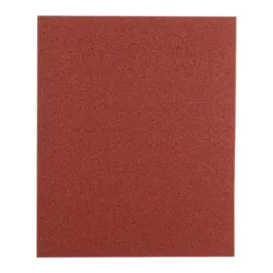 Lija de esmeril roja grano 80 de óxido de aluminio, Truper