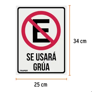 Truper Letrero de señalización 