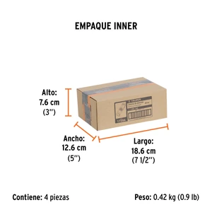 Linterna de aluminio 1 LED de 40 lm con 1 pila AA, Truper