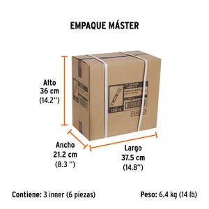 Expert Linterna de aluminio LED Cree 850 lm con 3 pilas D, Truper