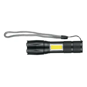 Truper Linterna de 1 LED 270 lm con luz de emergencia, recargable