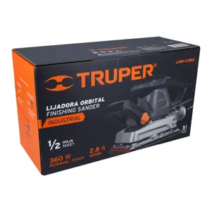 15090 / LIOR-1/2NX Expert Lijadora orbital 1/2 hoja 360 W, industrial, Truper