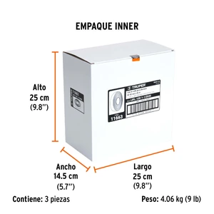 Truper Rollo de 45 m de lija para plomero grano 120 ancho 1-1/2