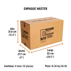 Truper Rollo de 45 m de lija para plomero grano 120 ancho 1-1/2
