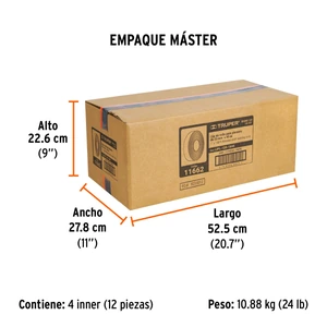 Truper Rollo de 45 m de lija para plomero grano 120 ancho 1