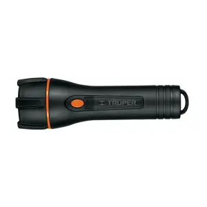 13019 / LIPLA-180 Linterna plástica 1 LED 180 lm con 2 pilas D, Truper
