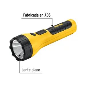 Linterna plástica de LED, 120 lm, recargable, PRETUL