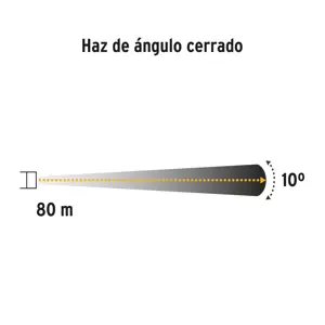 Linterna plástica de LED, 120 lm, recargable, PRETUL