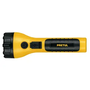 26101 / LIRE-120P Linterna plástica recargable de LED, 120 lúmenes, Pretul